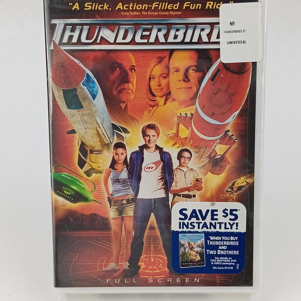 Thunderbirds DVD Full Screen Bill Paxton Ben Kingsley 2004 PG Family StudioCanal